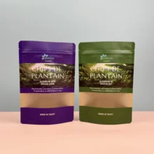 Multi-color Custom Design Potato Crisps Plantain Banana Chips Bags Recycle Kraft Paper Bag Packing Snack Packaging
