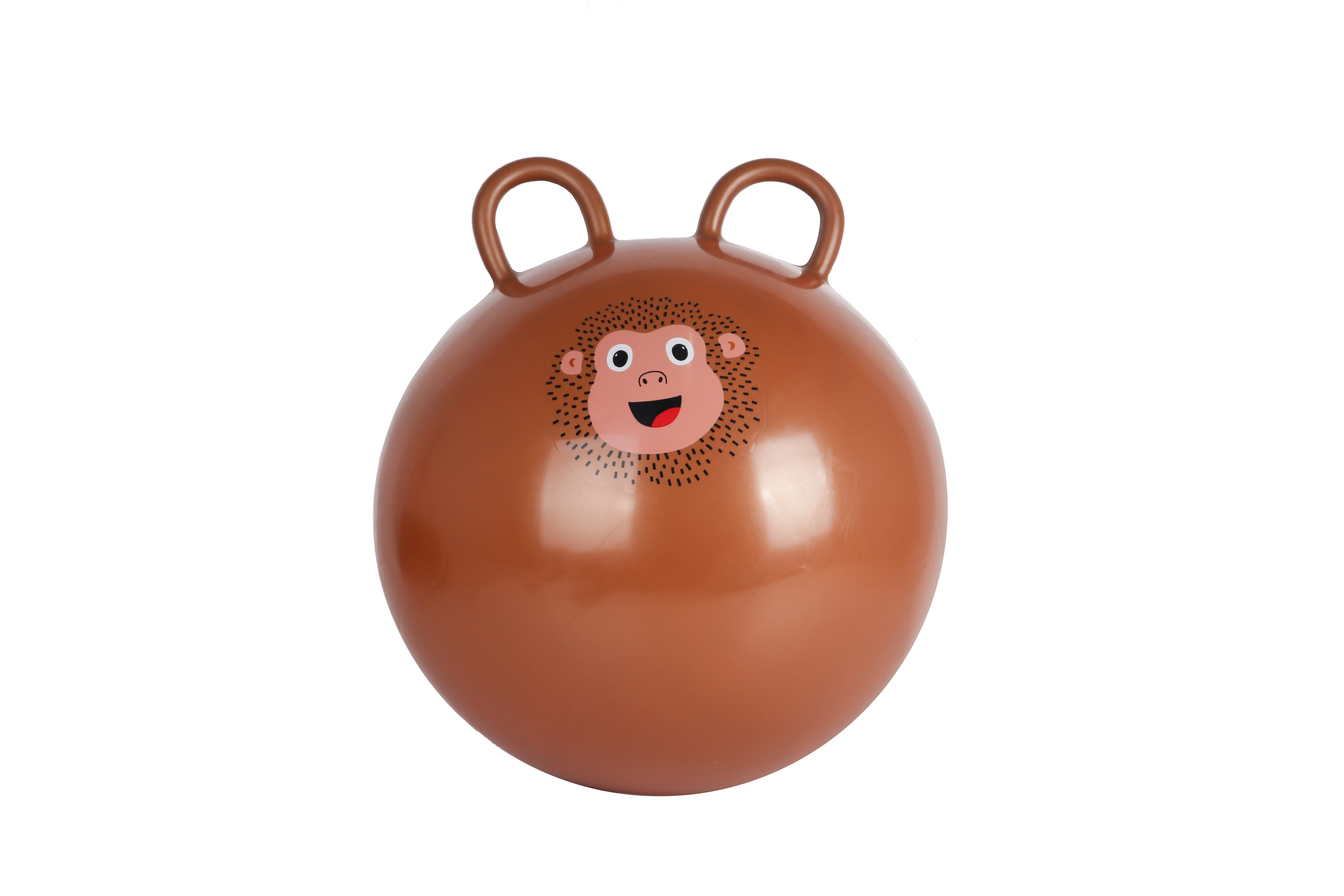 Inflatable Jump Ball 20-Inch Double round Handle PVC Inflatable Skip Ball for Kids Hopper Bouncing Balls Toy