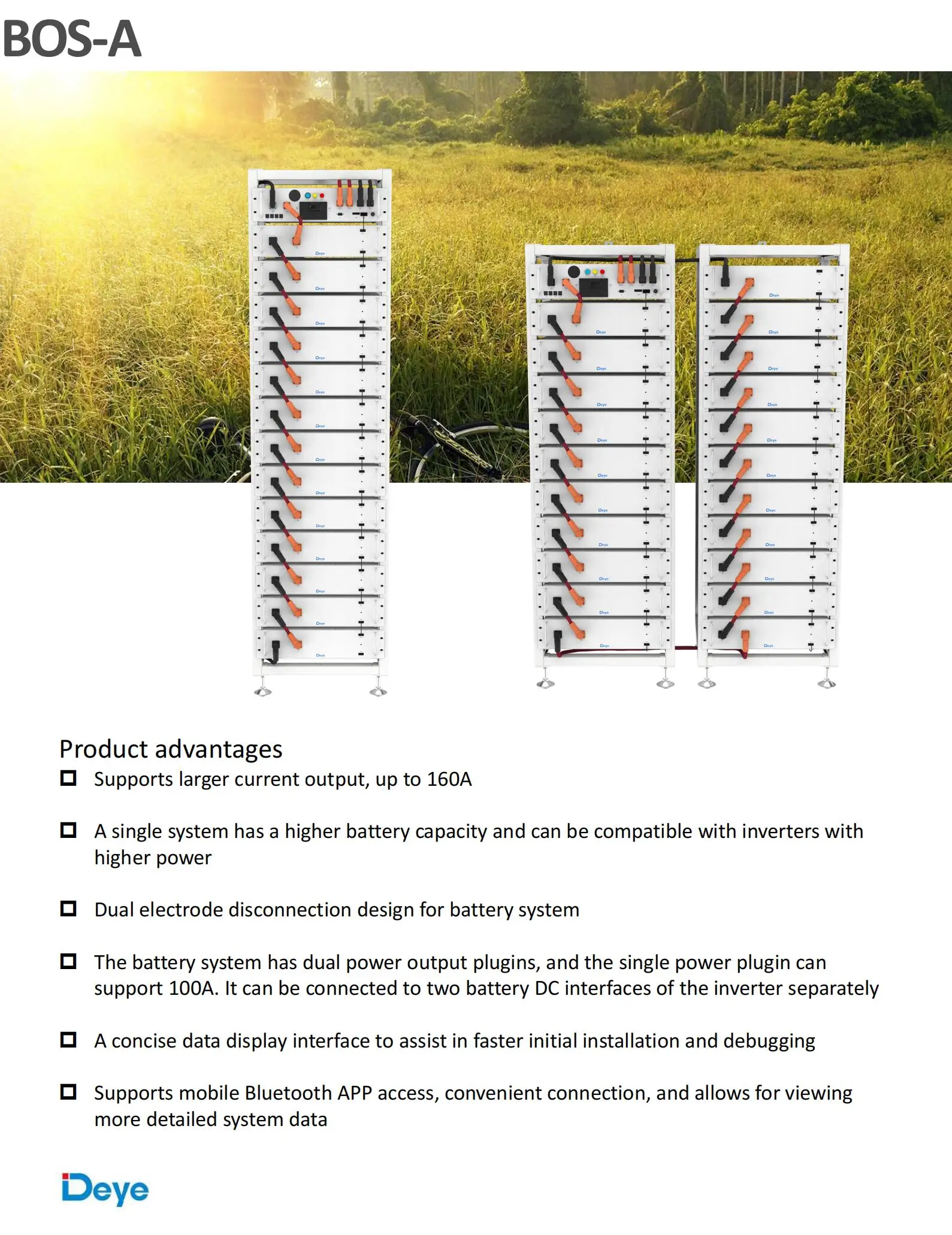 product deye ess bos a lifepo4 split ip65 us eu 384v 200ah home solar battery energy storage system rack mounted high voltage-1