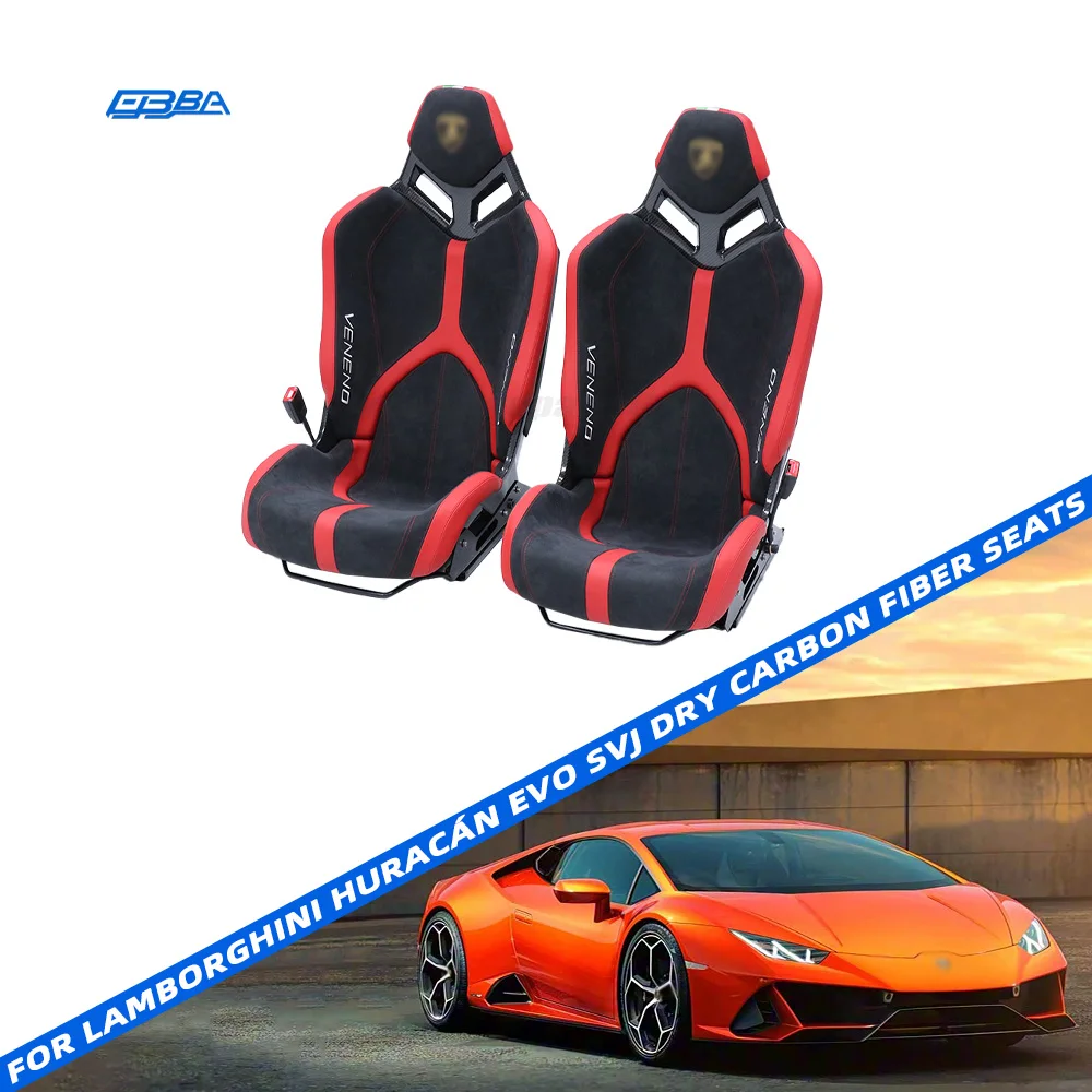 Desain Dapat Disesuaikan: Jok Mobil Berbahan Serat Karbon Kering SVJ, Kulit Nappa, dan Alcantara untuk Lamborghini EVO