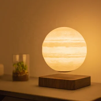 High Quality Smart Led Light For Furniture Bedroom Kids Adults Room Anti Gravity Magnetic Levitation Floaing Jupiter Table Lamp