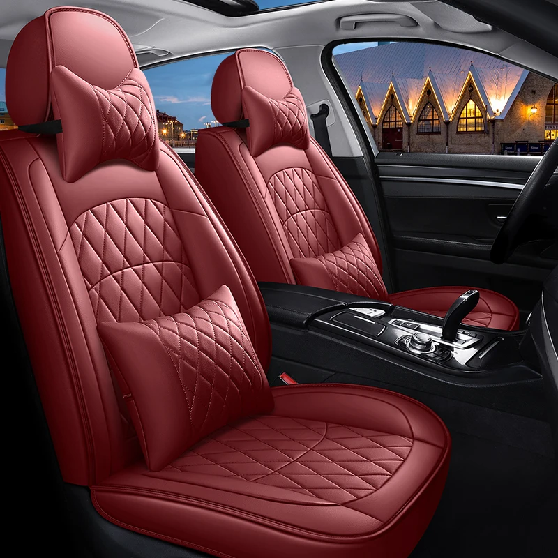 High Quality Pu Leather Waterproof Car Seat Protector Universal Vehicle Cushion Fits Most Automotive Custom Logo for VW Polo