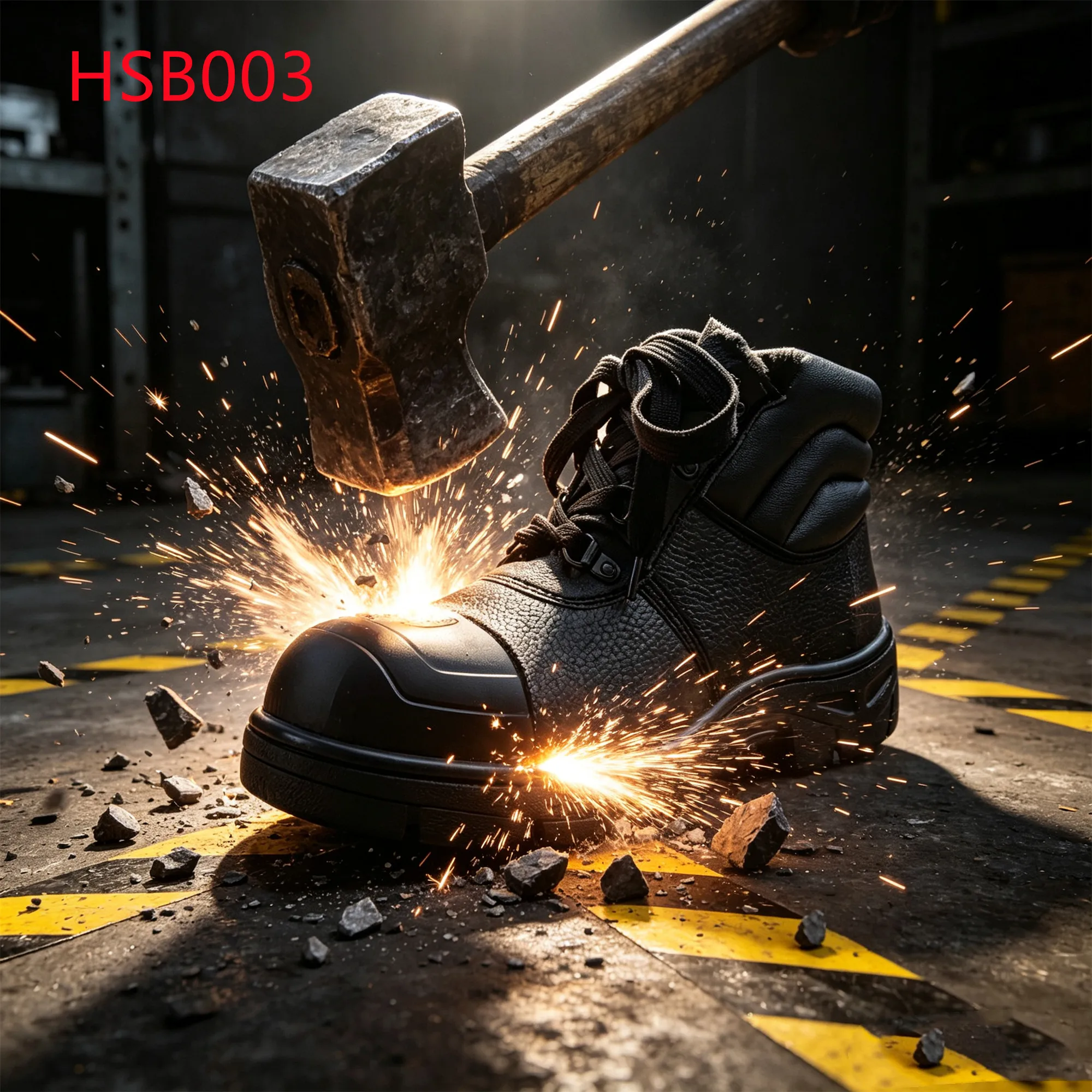 LXG,Automotive Repair Stitching Rubber Sole Hua Singh Safety Shoes Quality White Leather Lining 5.85& Security Work Boots HSB003