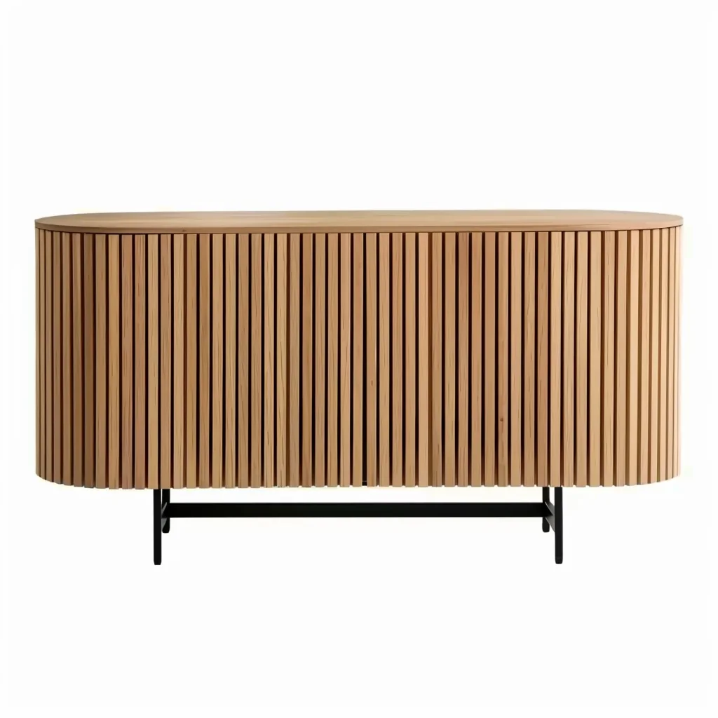 Modern Luxury Wood Sideboard Cabinet Multi-Storage Bar Buffet Living ...