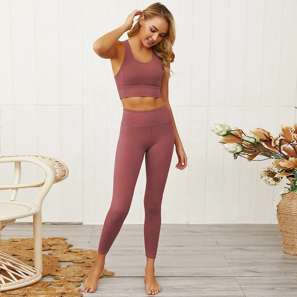 2021 New Yoga Set Fitness Clothes Women 