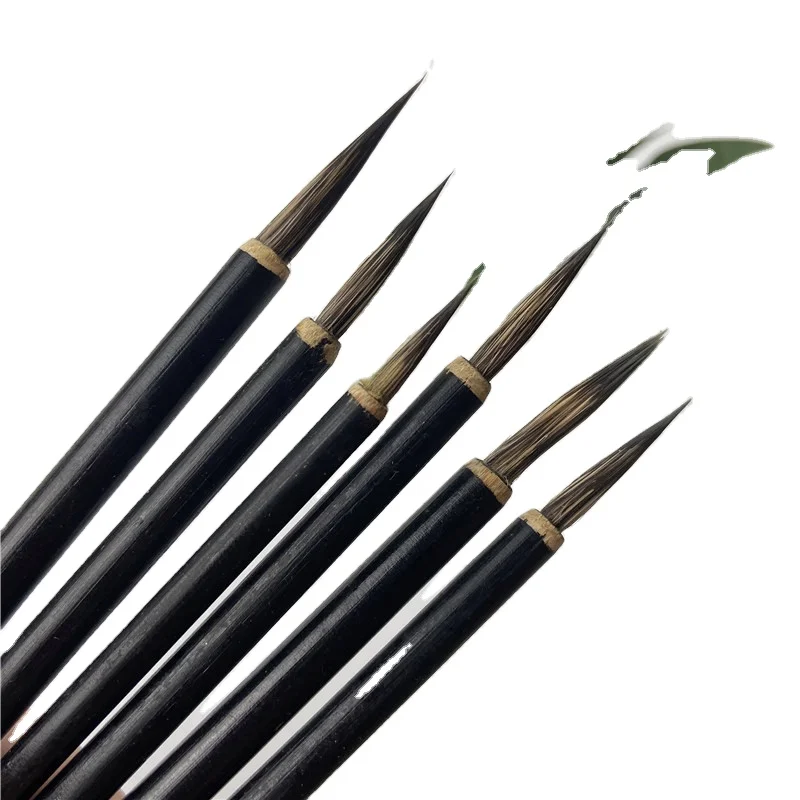 Набор кистей для китайской каллиграфии в античном стиле щеточка с деревянной ручкой и кисточкой из волоса барсука ручка чернилами