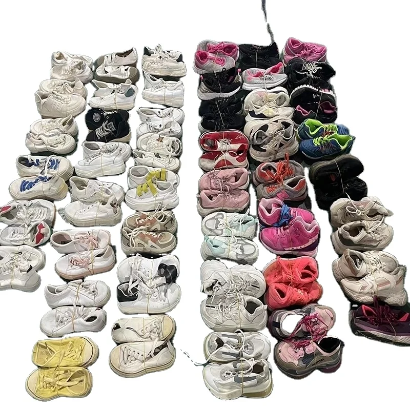 Bulk Sale Mixed Shoes Stock Original Women Second Hand Used Shoes in Bales  Used Men's Walking Style Shoes