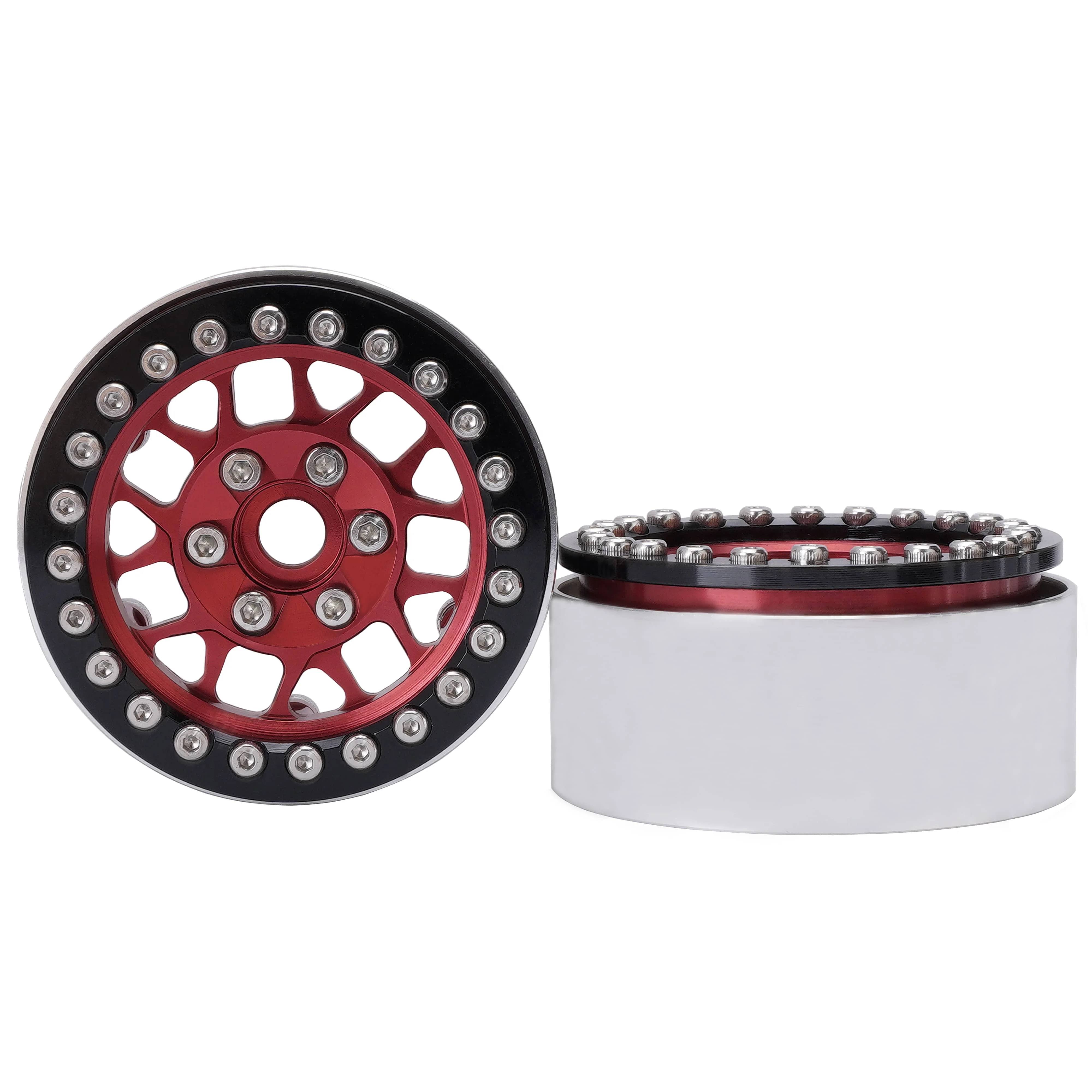 OEM Alloy 1.9 inch Beadlock Wheel Rims for 1/10 RC Crawler Car Axial SCX10 III TRX4 D90 RC Car Parts