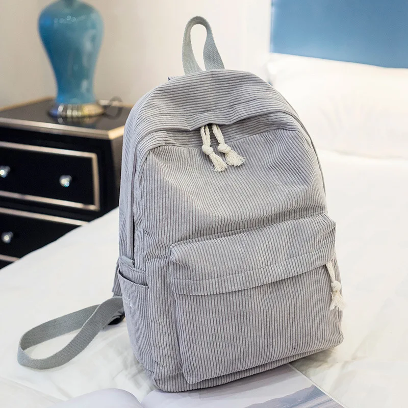 creazrise women fashion school bags mini thicken corduroy backpacks gray Eagerrich Cute Small Backpack Purse for Girls Women, Brown side mesh pockets Personalised Grey Cord Safari Design