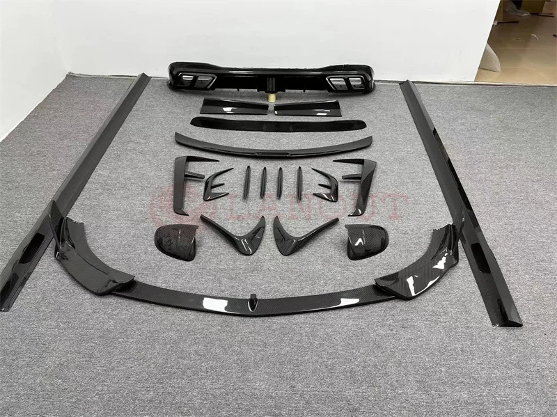 Saias Lado Lábio Frontal Difusor Traseiro e Spoiler Traseiro para Mercedes Benz S-Class foto 4