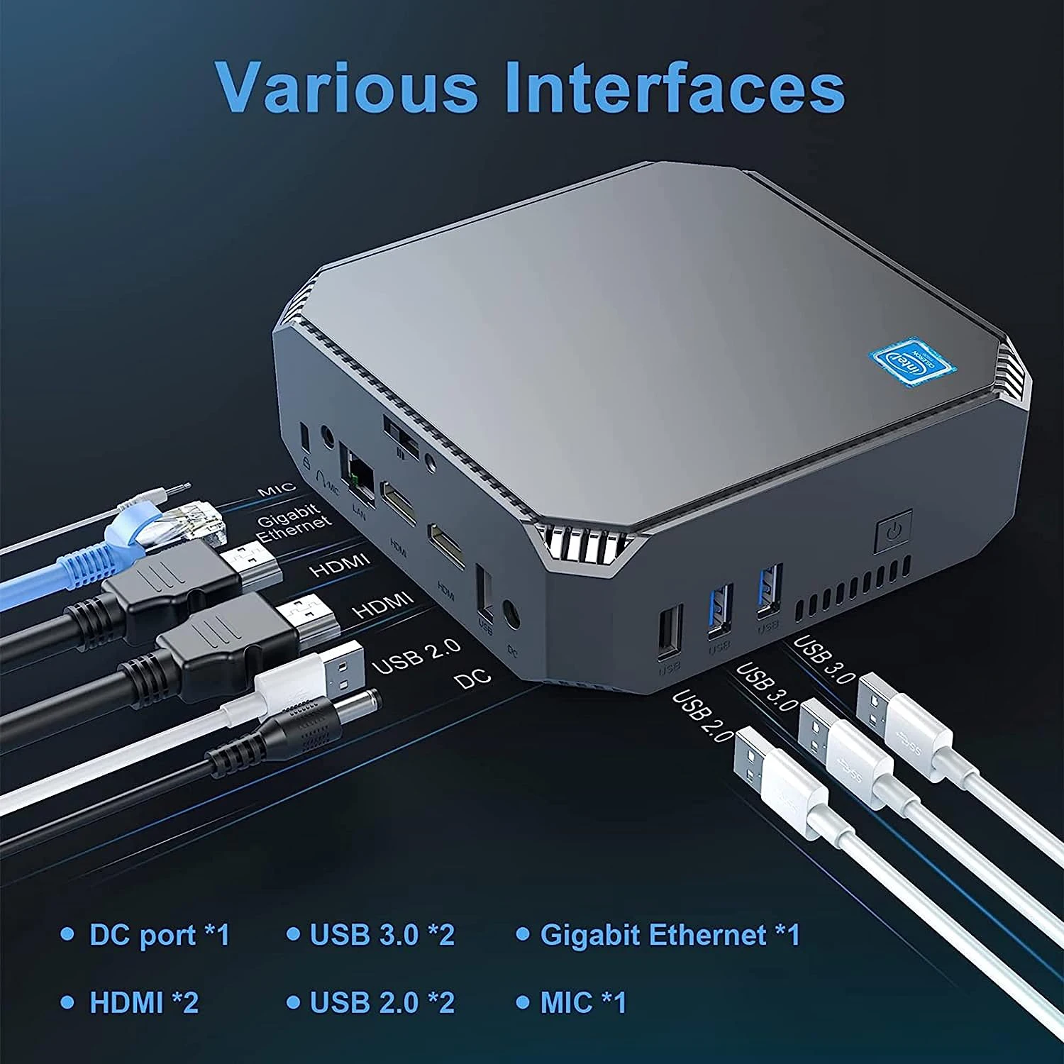 CYX Mini PC 12th Intel Alder Lake N100 16GB RAM 512GB SSD デュアル