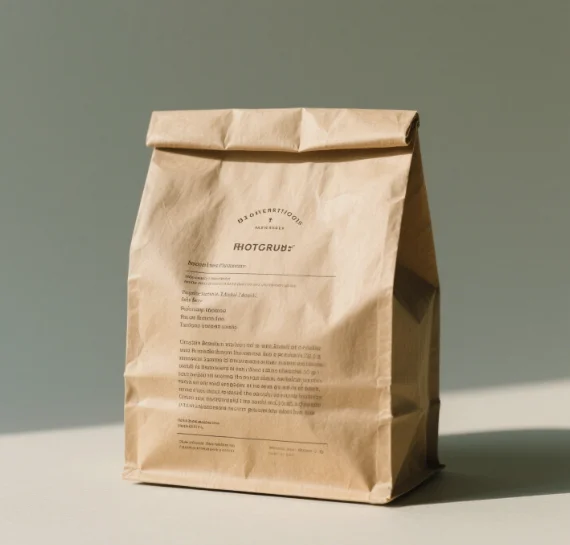 Customized logo Kraft Paper Food Bag with Zipper Packaging Bag