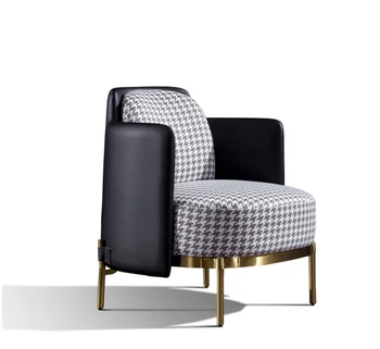 Light Luxury new design office lounge couch modern villa hotel apartment living room designer fabric leisure single sofa chair
