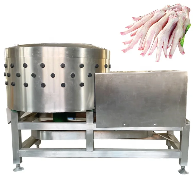 Continuous Chicken Feet Peeler Chicken and Duck Gizzard Peeling Machine