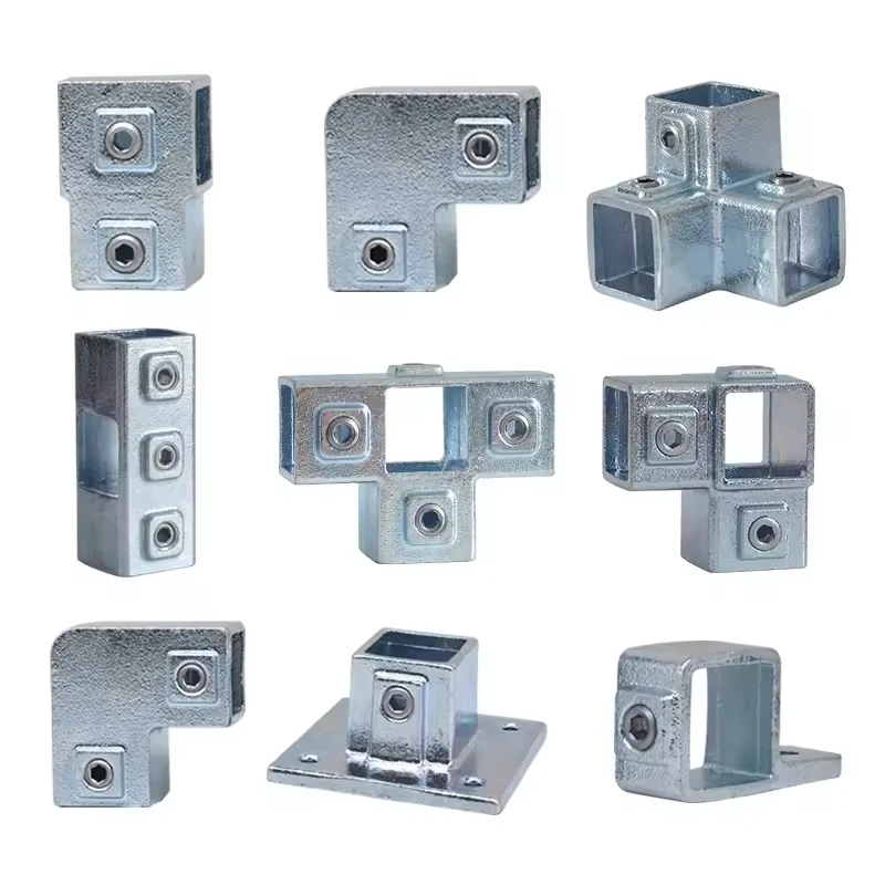 40mm Square Tube Connector - Durable Key Clamps for Safety