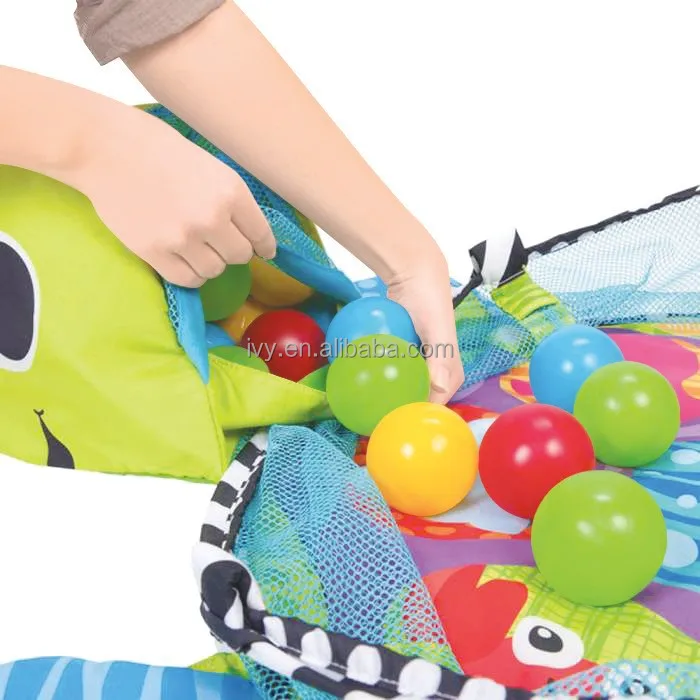 Tummy Time Baby Toy Play Gym Mat With 6 Detachable Toys Baby Activity Mat supplier