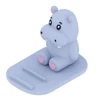 Supporto per telefono a forma di ippopotamo blu