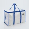 Fondo blanco con borde azul-69x35x38cm