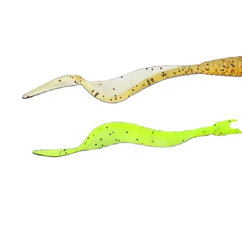 Wholesale Luminous Artificial PVC Bait 9cm 14cm Half Sickle Tail Soft Worm for Carp Freshwater Saltwater for Bottom Sea Bass – Soft Lure – view 3