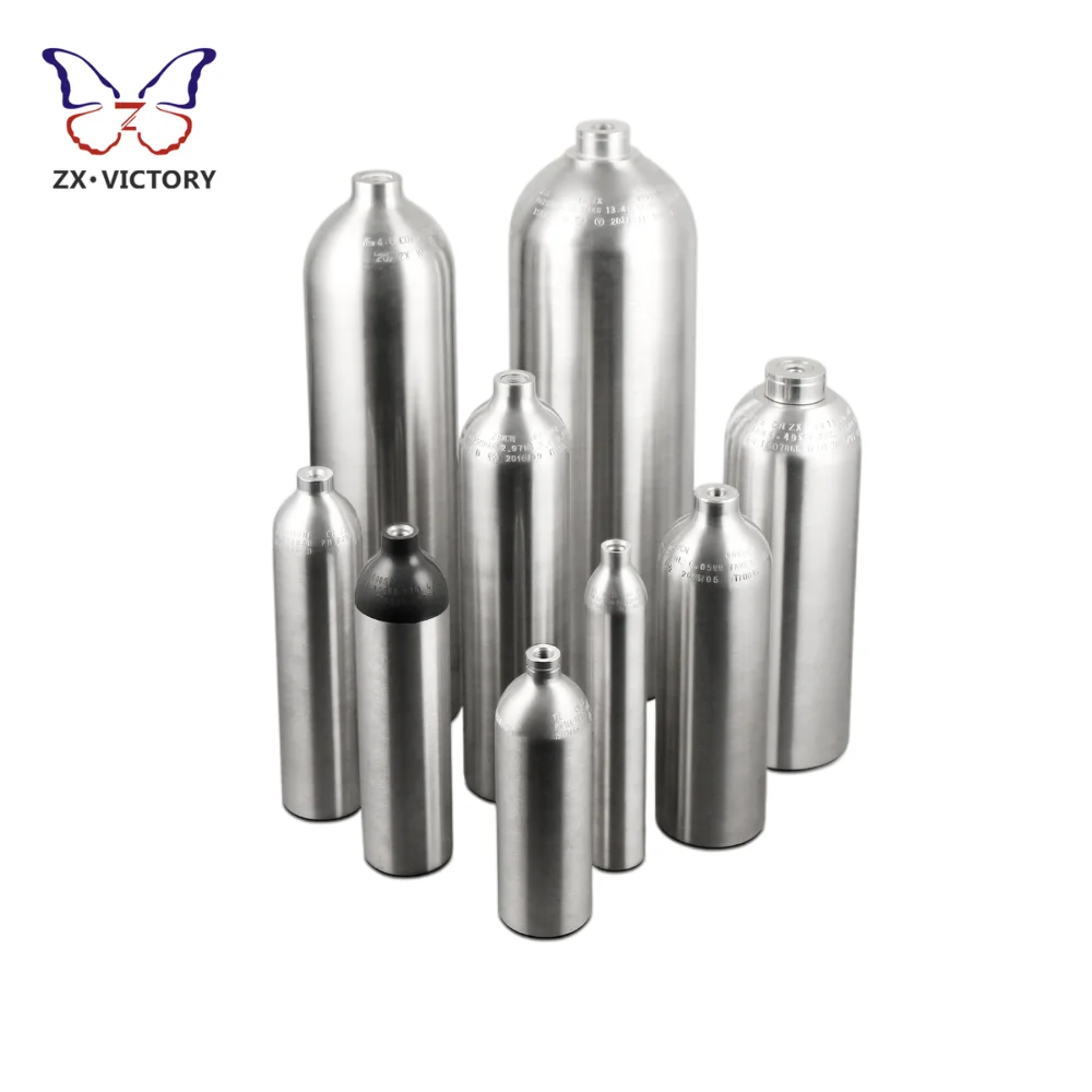 ZX 1KG 2KG 4KG 5KG 10KG Aluminum Co2 tank Gas Cylinders Co2