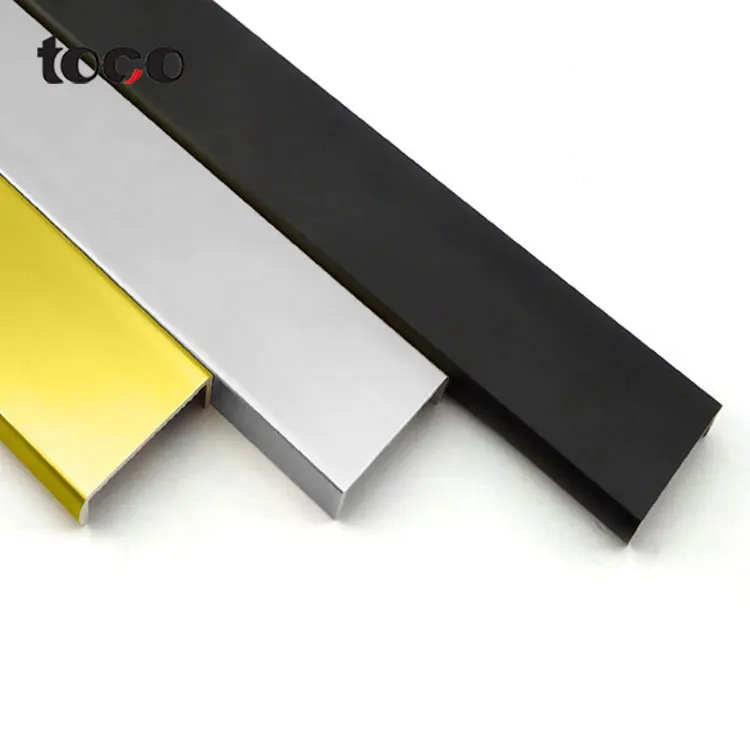 TOCO Molding 10mm Profile Protection Aluminum Banding Shape U Channel Plastic Edge Trim