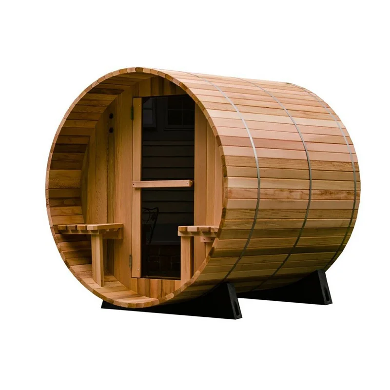 Canadian Red Cedar Wooden Outdoor Barrel Steam Sauna Rooms Luxus Sauna  House - Buy Outdoor Sauna Room,Wood Steam Sauna Room,Barrel Sauna Room  Product on 