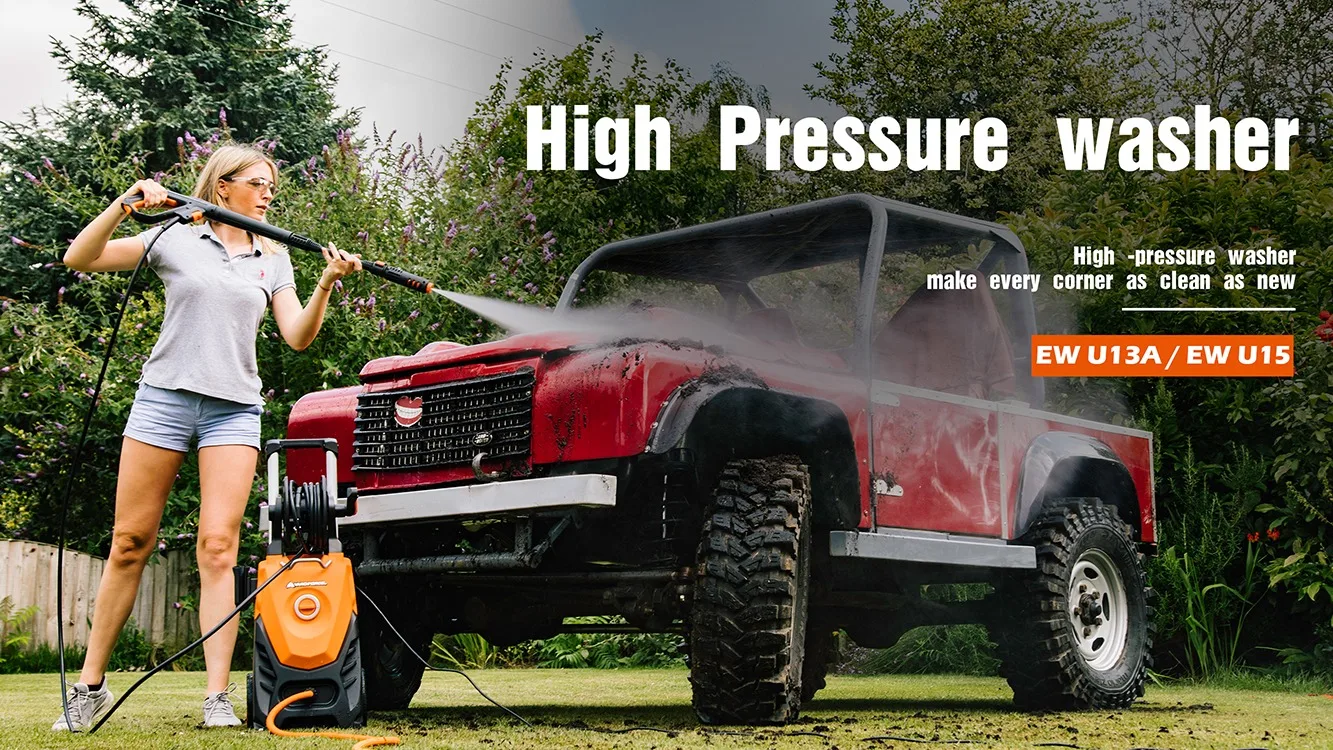 Yard Force High-Pressure Washer 2000W / max 145 Bar/max Flow Rate 450L/H - Special GREEN edition- EW U15 main image 1