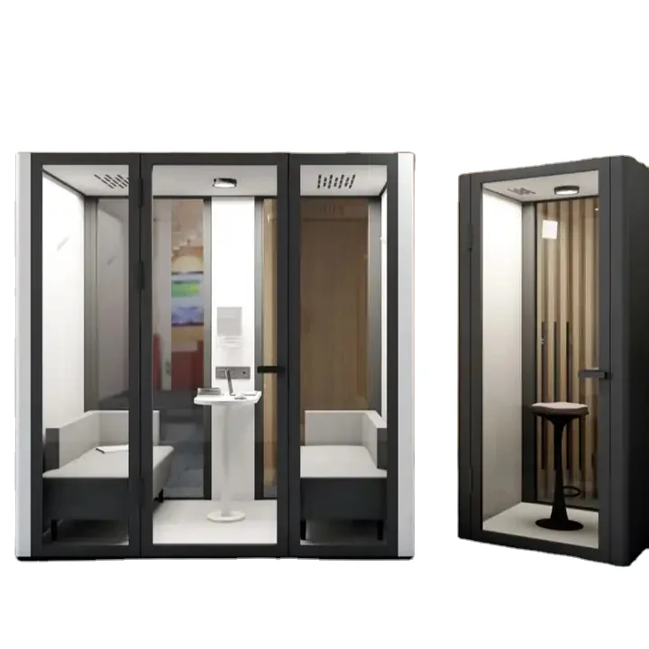 Indoor Sound Proof Prefabricated Office Work Telephone Booth Furniture Phone Booth Portable Studio Office Pods