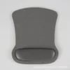 Tapis de souris avec repose-poignet [PU gris foncé carré]