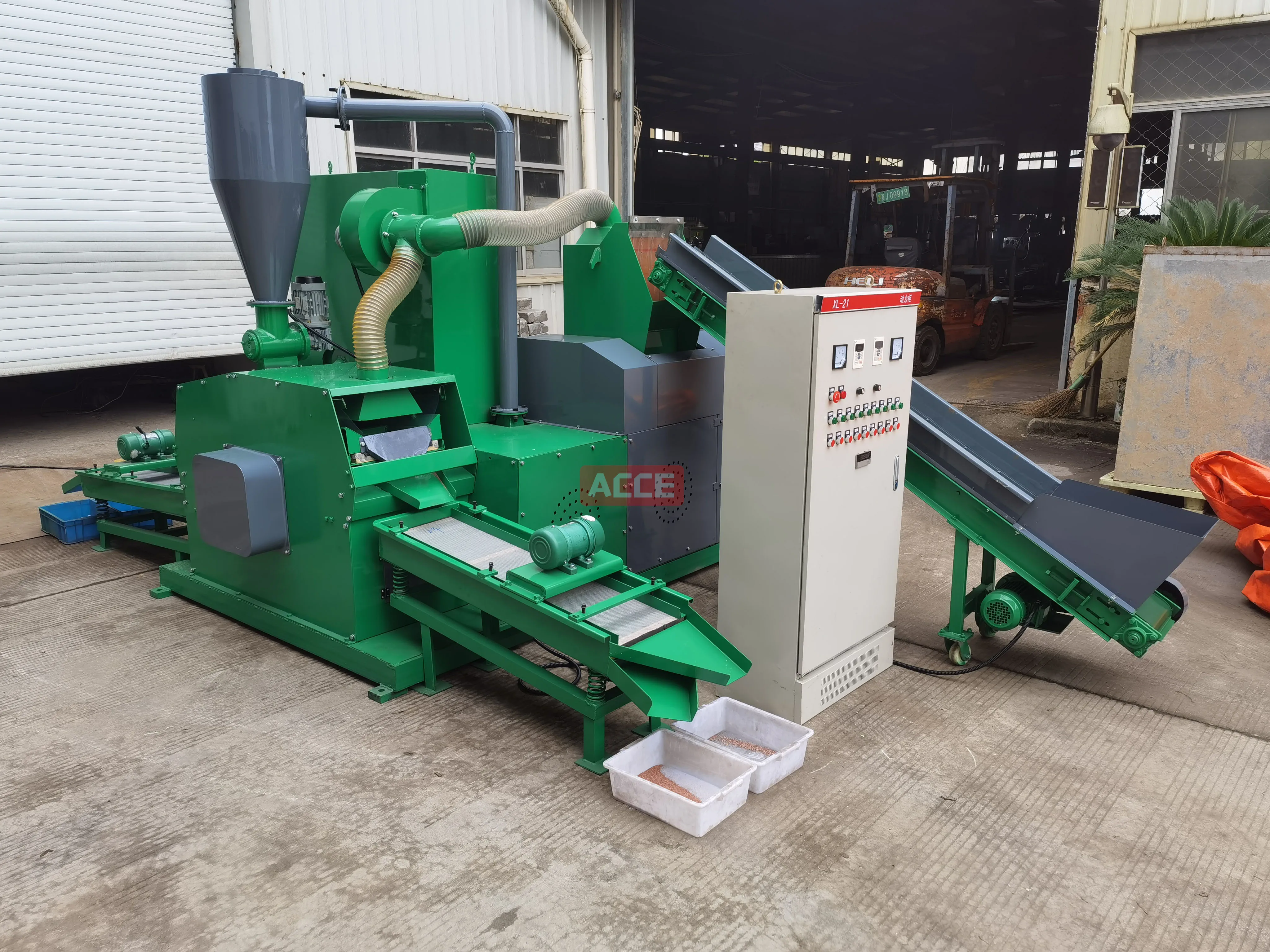 Mini Small Size Cable Fertilizer Granulator Machine Scrap Metal