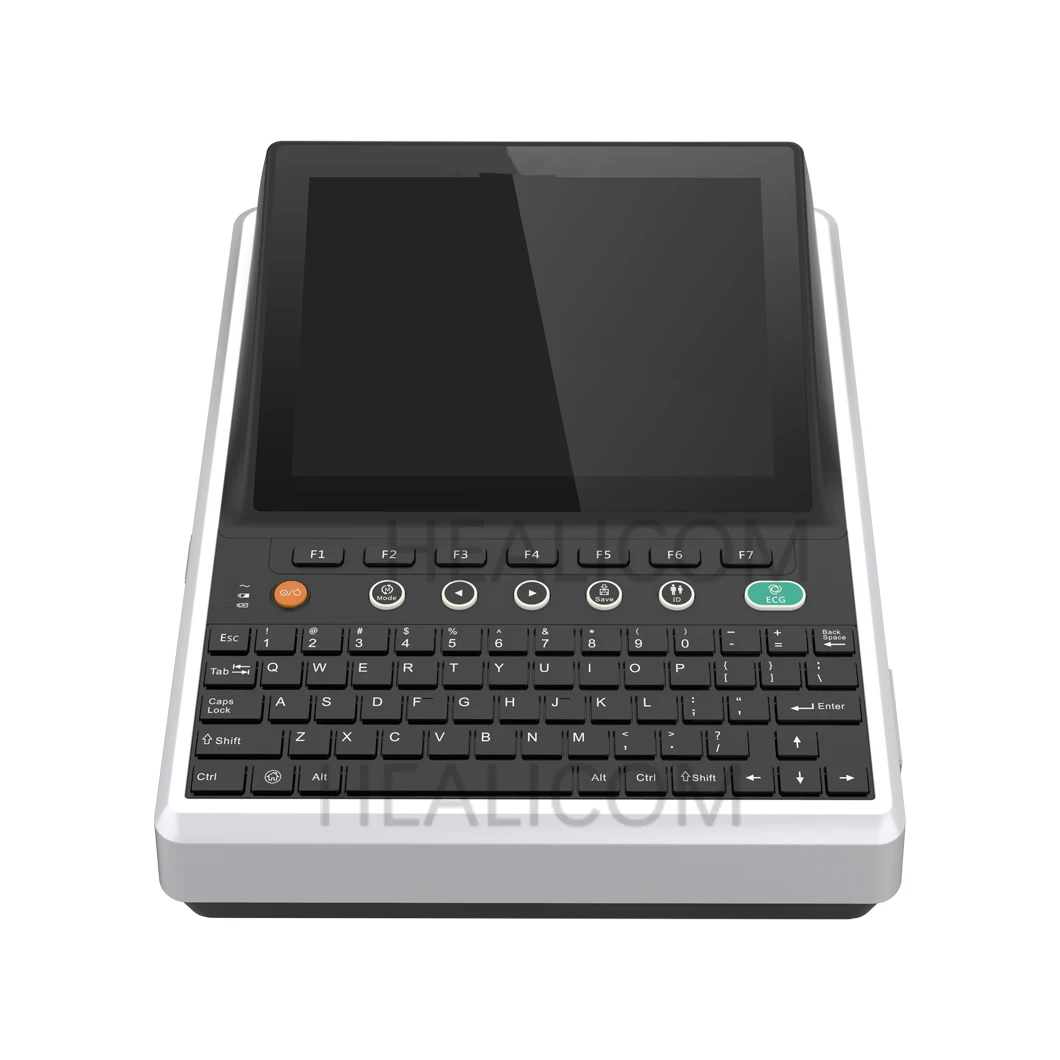 HE-12B 12 Channel 12 Leads Big Touch Screen Digital Electrocardiogram ECG Machine