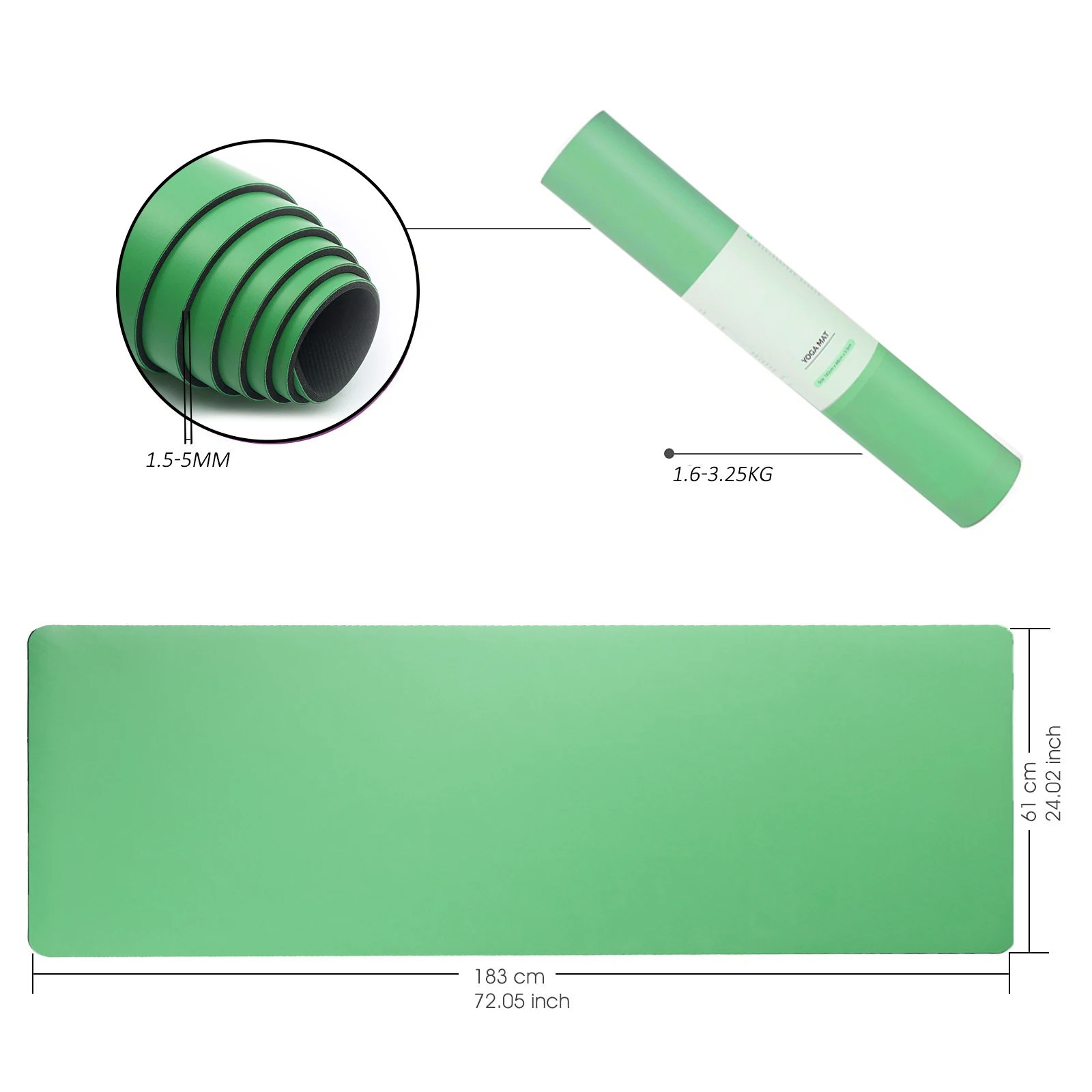 Natural Rubber Nonslip &tearresistant,Customizable Printed Pilates