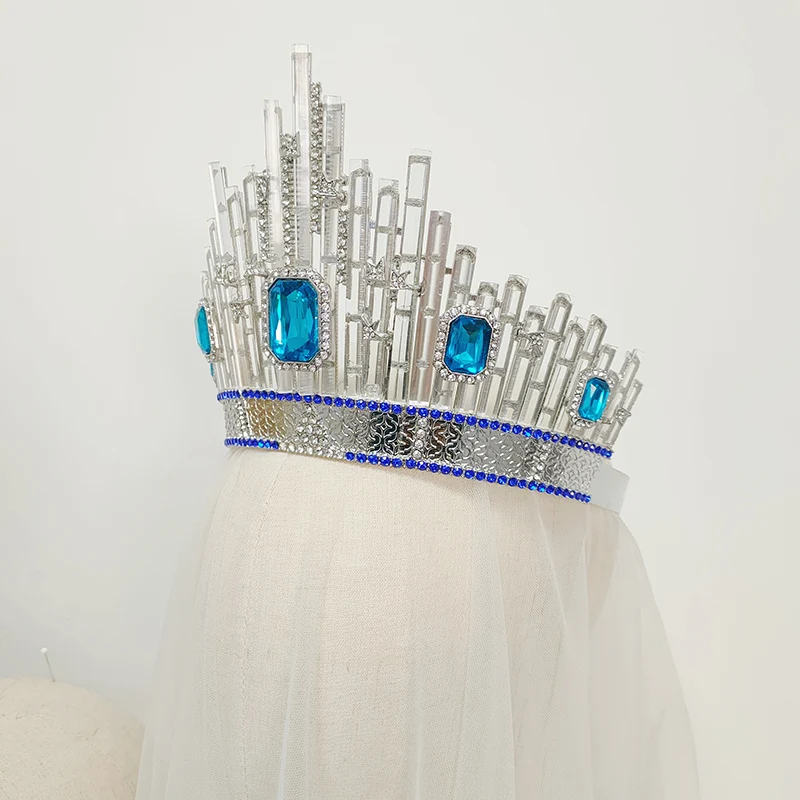 Beauty Queen Miss Universe Pageant Hair Jewelry Large Tiara
