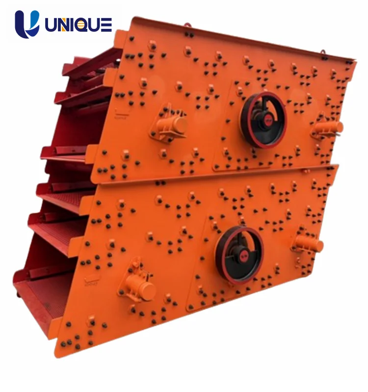 High Efficient Sand and Stone Separator Mobile Vibrating Sand Screen Machine Linear Vibrating Screen for Sale