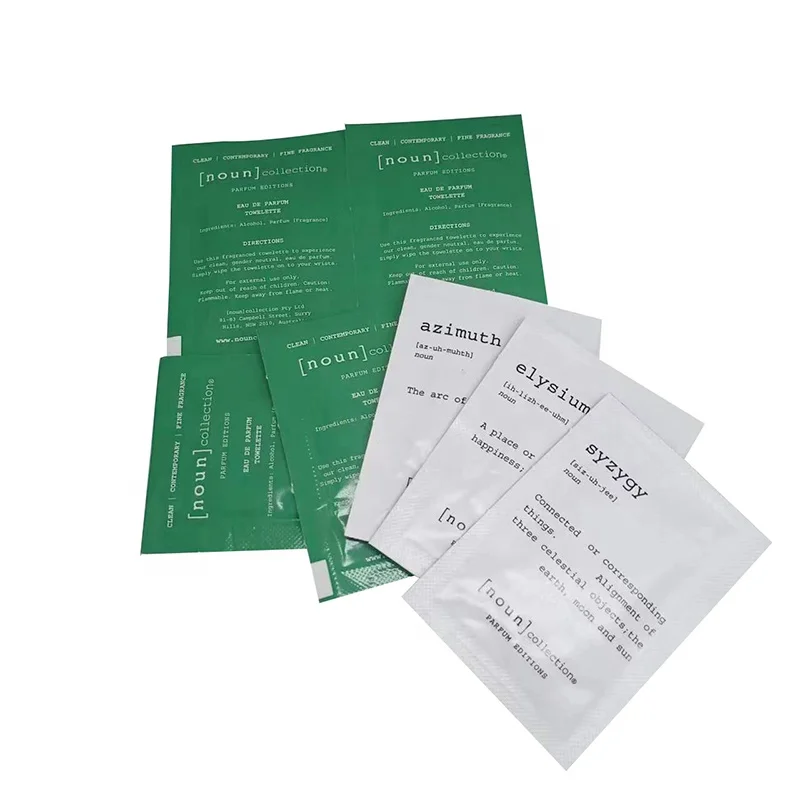 Eco Friendly Custom Logo Portable Disposable 70-75% Isopropyl Non-woven 10*6cm Small Alcohol Wipes