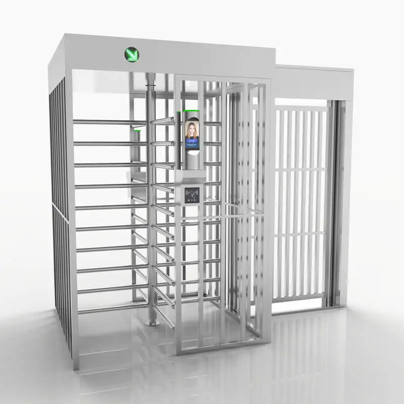 Full Height Turnstile Automatic Security Turnstile Biometric Turnstile Rotating Prison Cheap Double Door