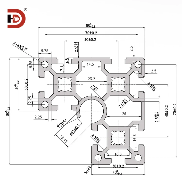 product 8840l corner extruded aluminum profile 8080 corner automation equipment rack industrial aluminum alloy profile-3