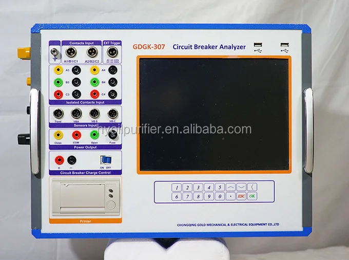 Circuit Breaker Analysis Tester With Rs232 And Usb Communication