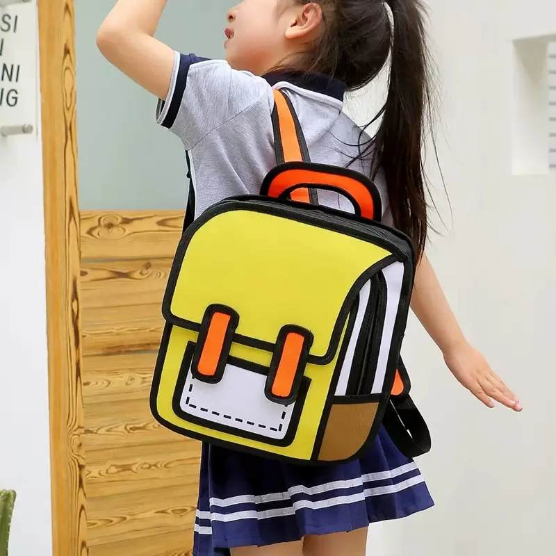 Hot Sale Fashion Cute 2d Cartoon Backpack Shoulder Bag Comic Bookbag for  Boys Girls - Main Image
