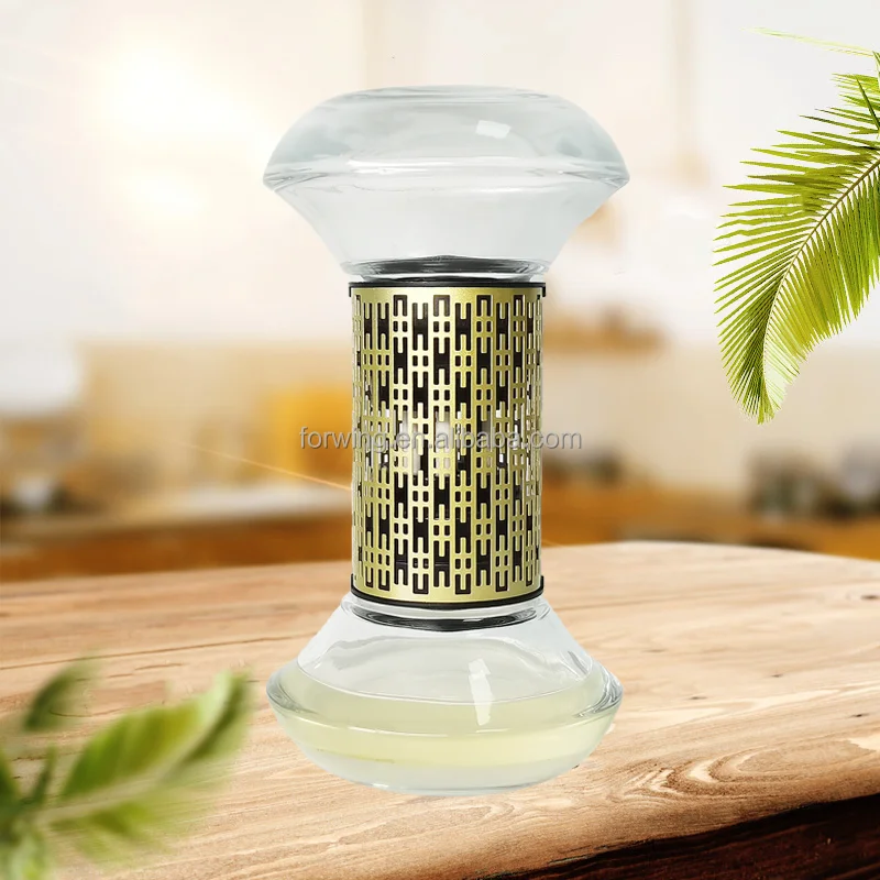 Luxury essential oil diffusers home hotel desktop perfume aroma diffuser bottle air purification hourglass diffuser gift box factory