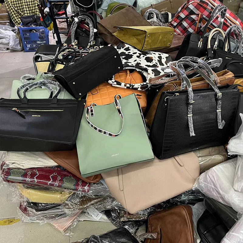 Liquidation Clearance Wholesale Stock Handbag Sets Factory Promotion