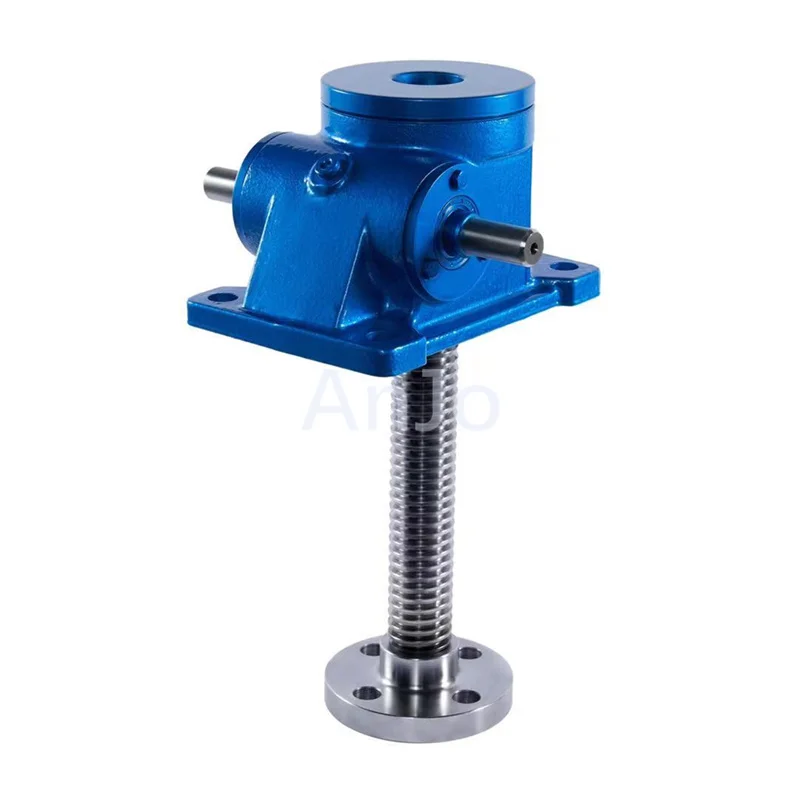SWL1t / SWL2.5t Load 200KG/500KG Manual Screw Lifting Elevator Screw Rod Small Manual Worm Gear Screw Jack Elevator Lifting