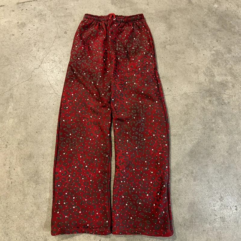 OEM Streetwear Heavyweight Cotton All Over Sublimation Printing Oversized Boxy Rhinestone Leopard Print Zipup Hoodie Men gallery 4