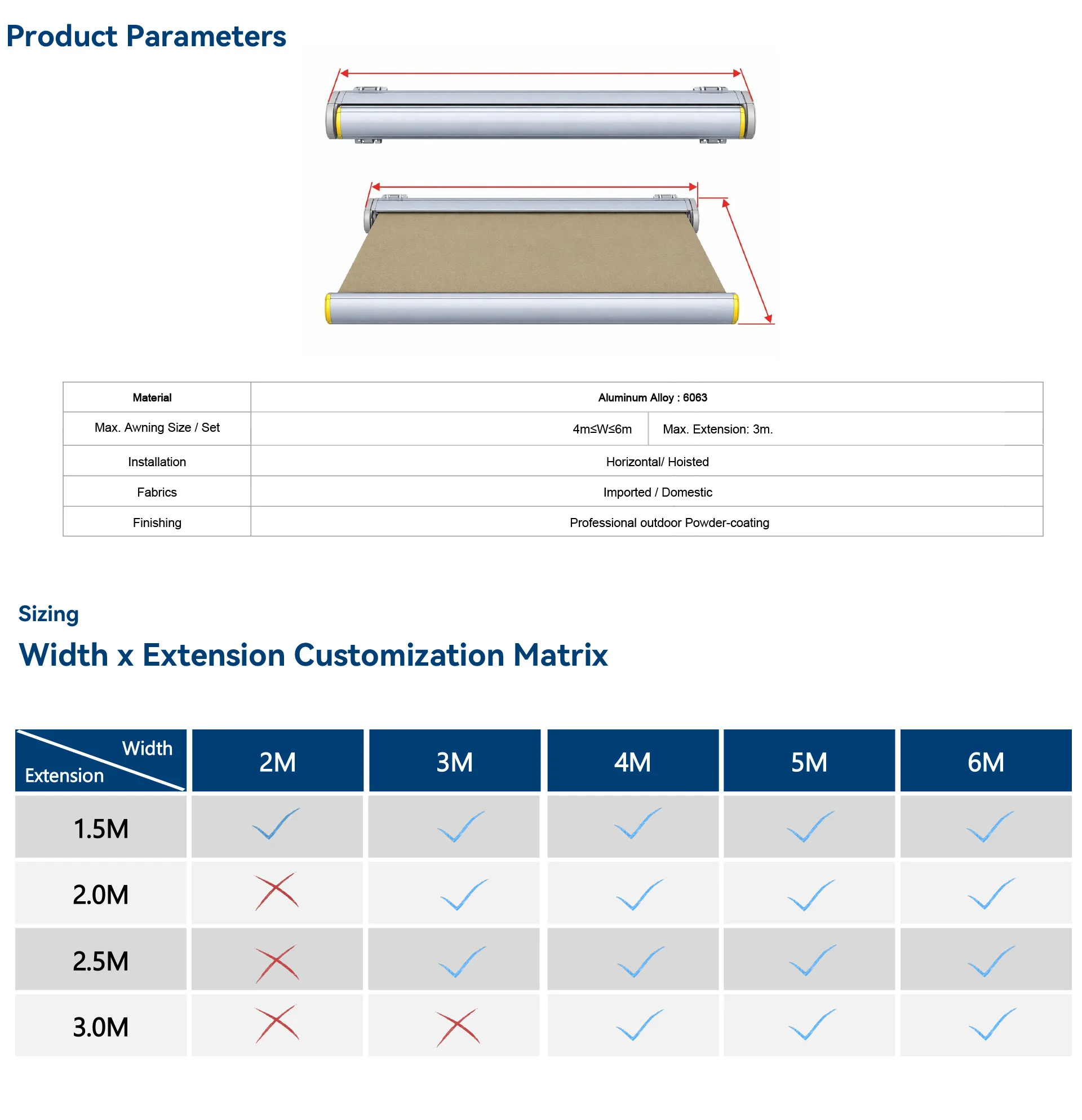 retractable awning for outdoor（7）