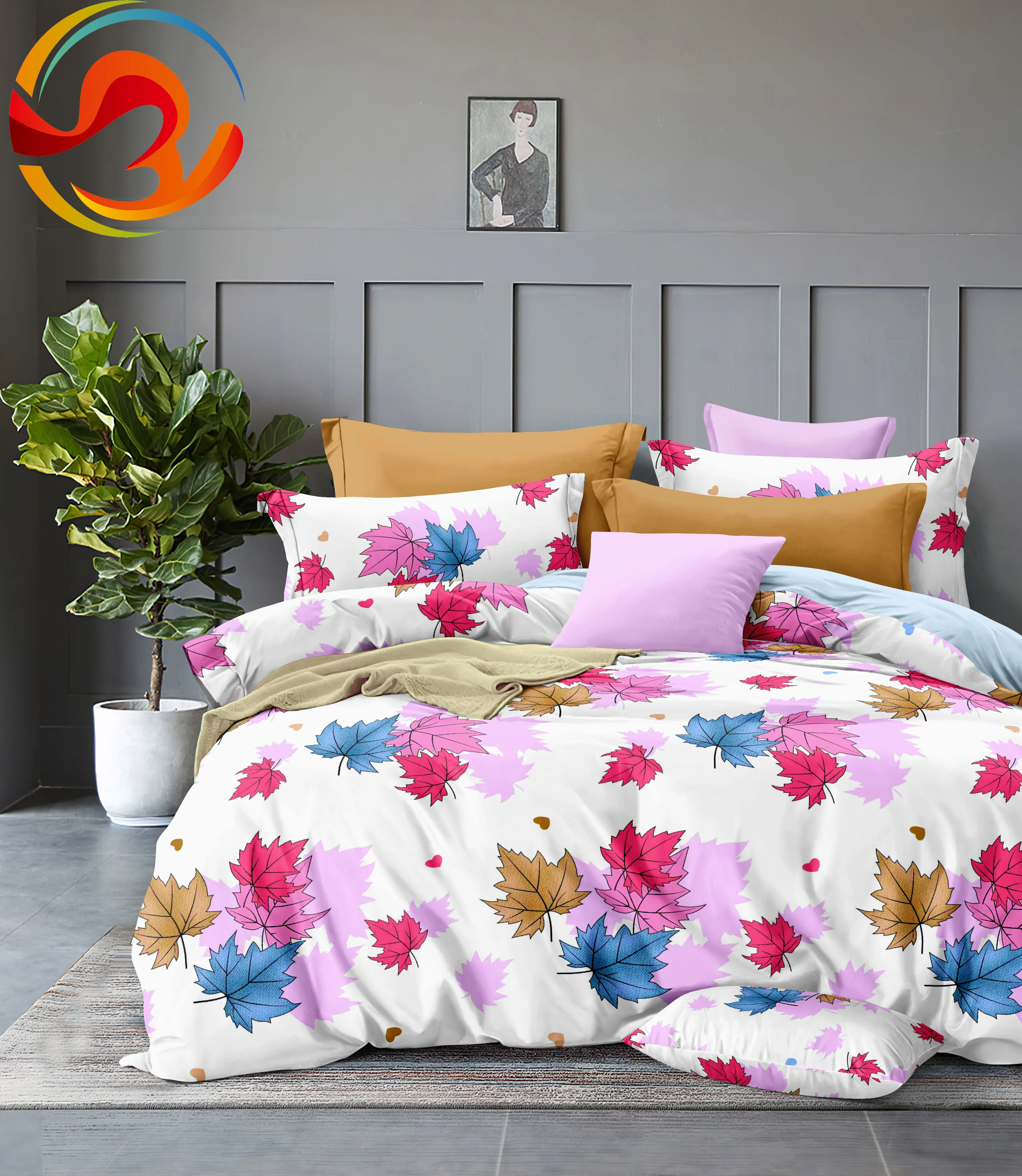 King Polyester Duvet Cover Sabanas De Algodon Pillow Cover Edredon Ropa De  Cama Juego De Sabanas Mattress Cover