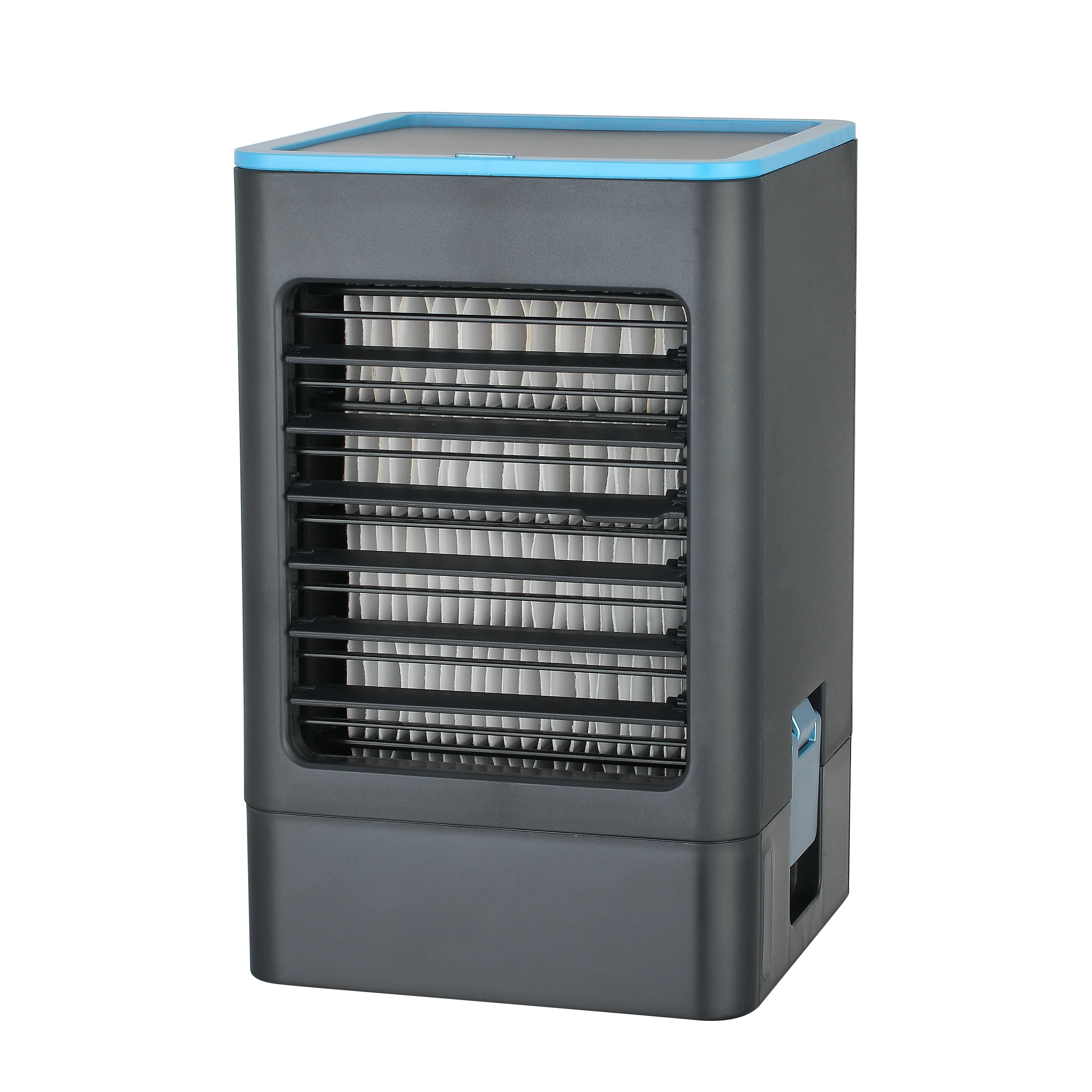 Draagbare, kleine, oplaadbare airconditioner met verdampingskoeling en mini-ventilator voor thuisgebruik_voghion.com