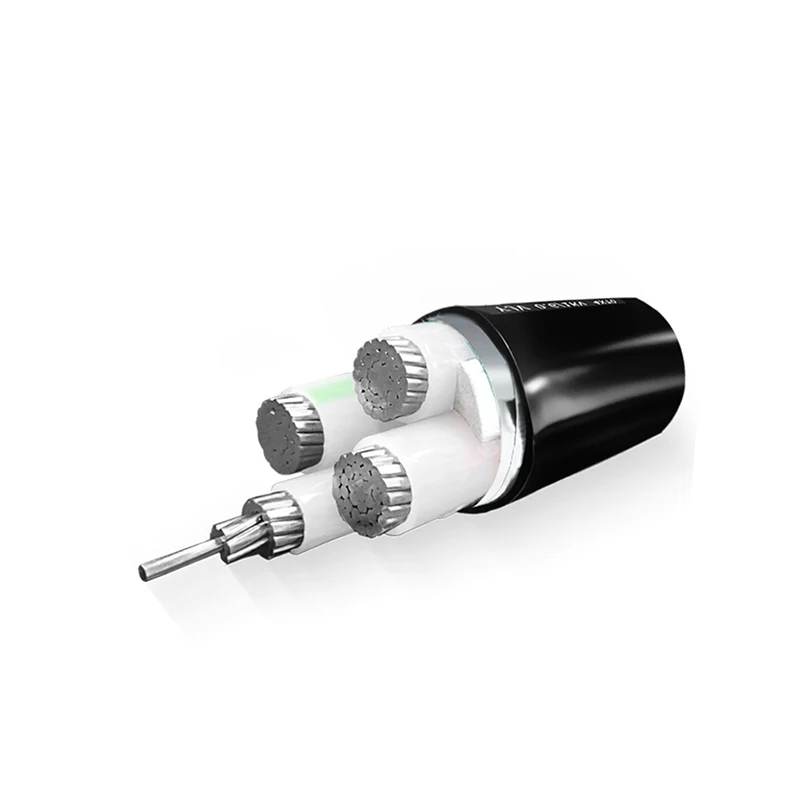 Power Cable Three-phase Four-wire 4 Core 16/25/35/50/70/95 Square 3+2 Aluminum Wire Yjlv22 0.6/1kv