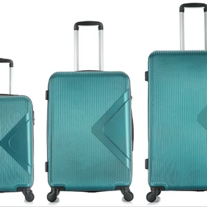 Elegant 3-Piece ABS Travel Luggage Set Modern Outdoor Valise De Voyage Case Wheels Carry-on Suitcase Polyester Lining for Travel