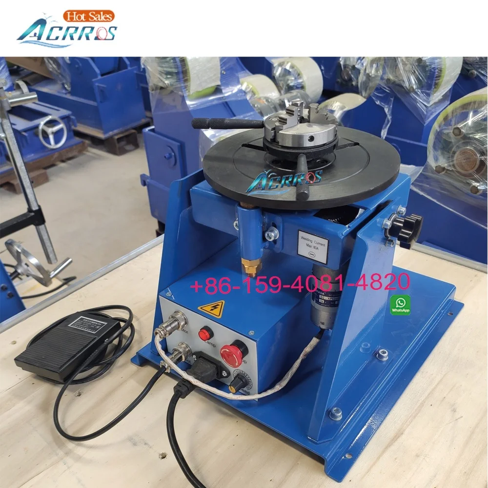 Competitive Price 200V Manual Electric Welding Positioner K65 Chuck Lathe 10Kg Rotating Table New Condition Mig Welding Mode