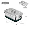 2.0L double layer three compartments